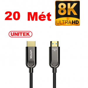 Cáp Sợi quang HDMI Dài 20m Unitek 2.1 8K@60Hz and 4K@120Hz/144Hz