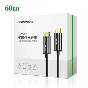 Cáp HDMI 2.0 Sợi Quang Dài 60M Hỗ Trợ 4K@60Hz HDR Cao Cấp Ugreen 50220