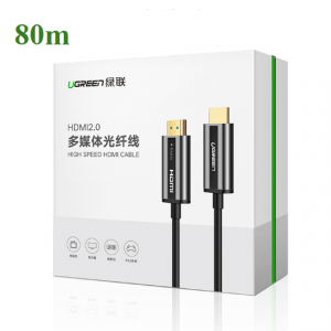 Cáp HDMI 2.0 Sợi Quang Dài 80M Hỗ Trợ 4K@60Hz HDR Cao Cấp Ugreen 50221