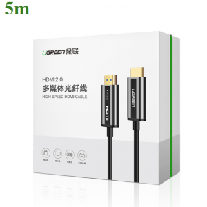 Cáp HDMI 2.0 Sợi Quang Dài 5M Hỗ Trợ 4K@60Hz HDR Cao Cấp Ugreen 50716